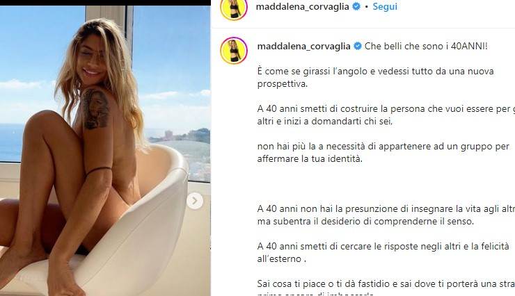 Maddalena Corvaglia messaggio