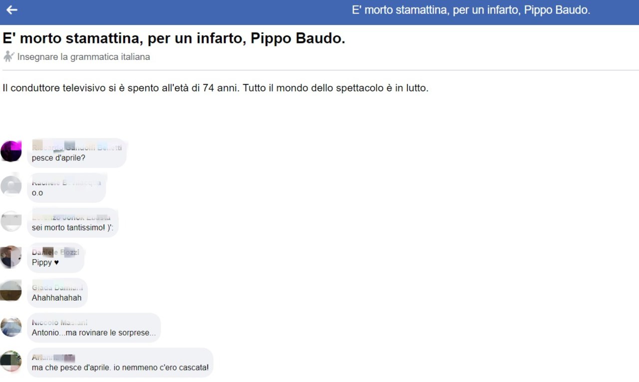 Screen Facebook - lineadiretta24.it