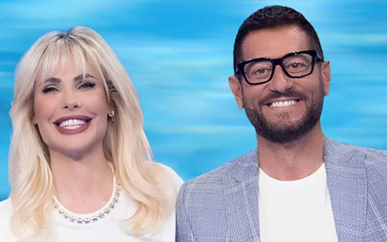 Enrico Papi e Ilary Blasi - lineadiretta24.it