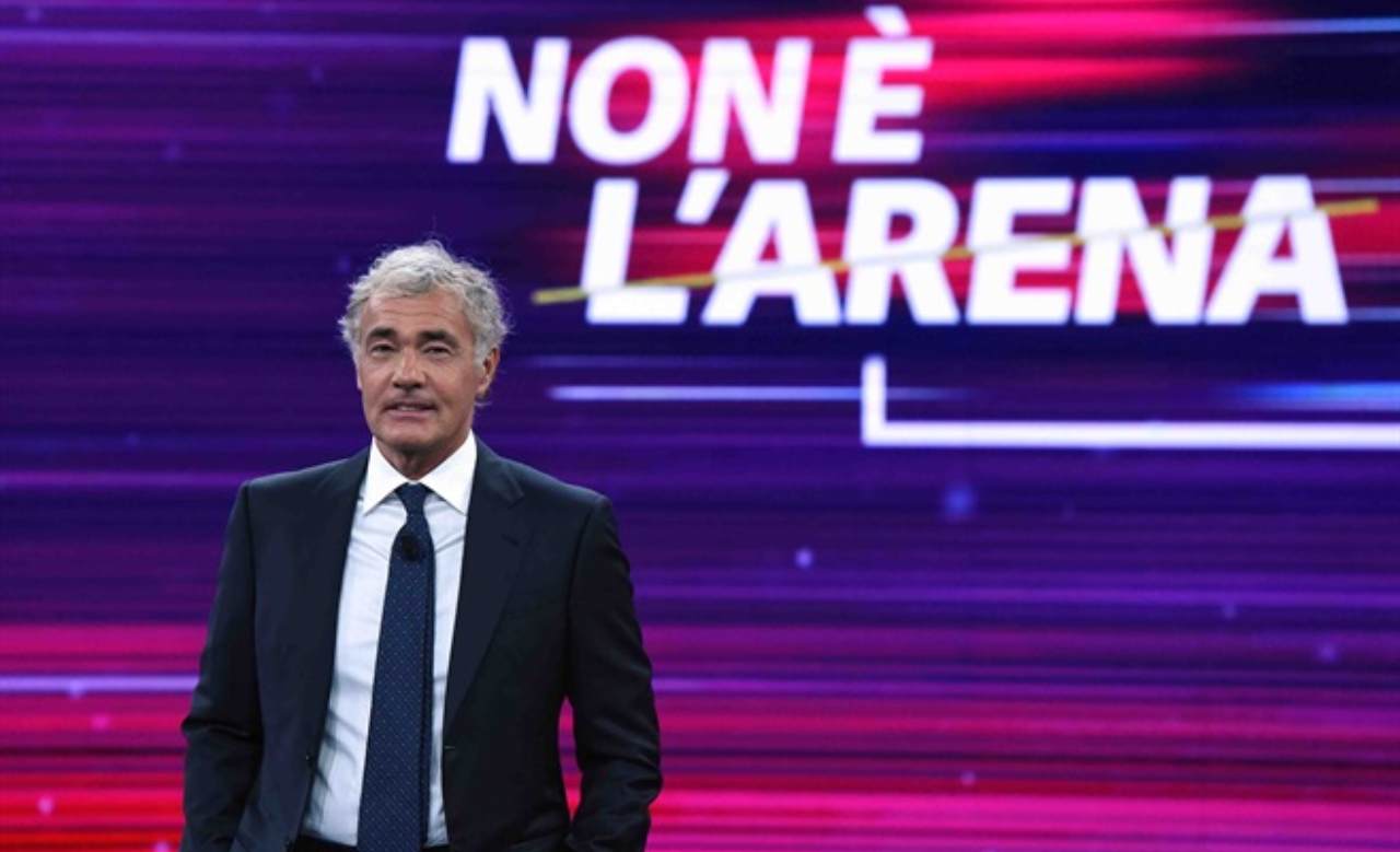 Massimo Giletti in Non è l'Arena- lineadiretta24.it