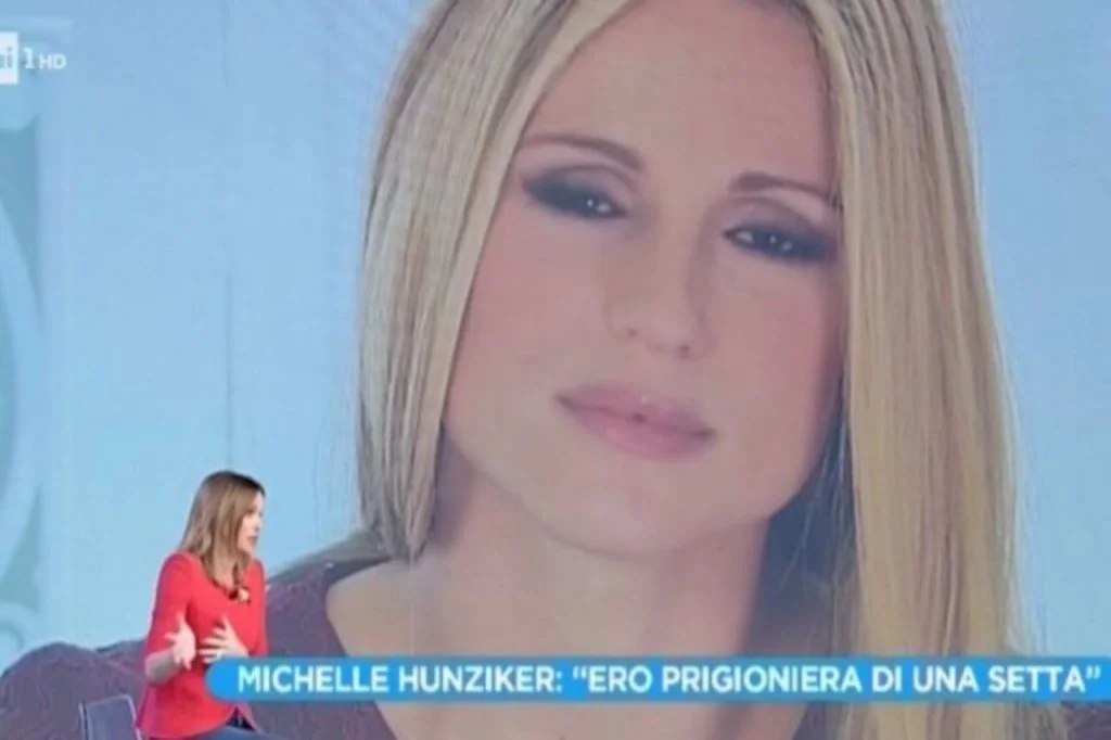 Michelle Hunziker racconta della setta - lineadiretta24.it