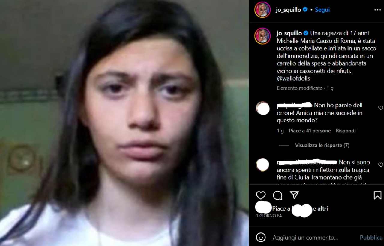 Post Instagram Jo Squillo - lineadiretta24.it