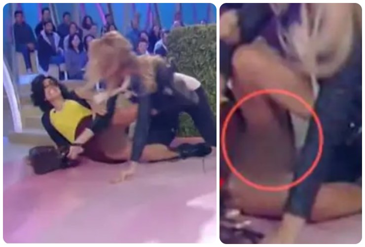 Caterina Baliva senza intimo in TV