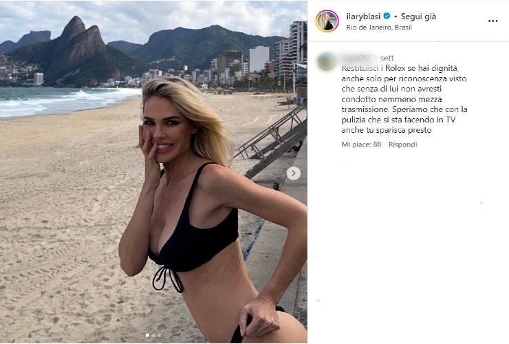 Ilary Blasi nella bufera per il Rolex