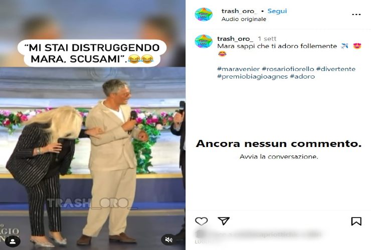 Mara Venier contro il famosissimo collega