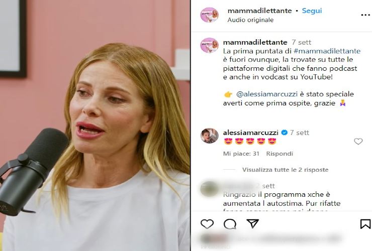 Alessia Marcuzzi becca il suo grande amore con un'altra