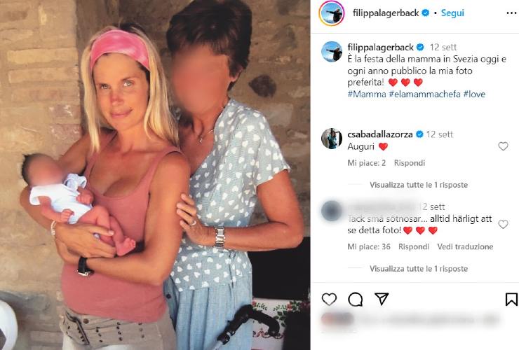 La foto strappalacrime della Lagerback