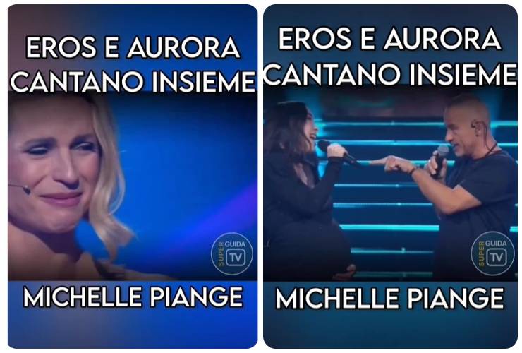 Michelle Hunziker in lacrime per Eros