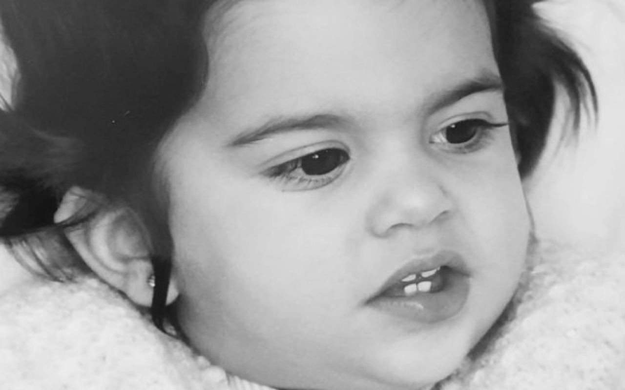 Una bellissima bambina oggi grande attrice