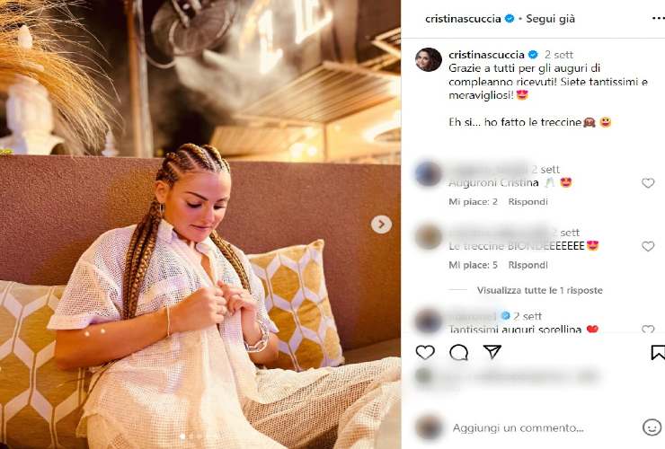 Cristina Scuccia e il look totalmente stravolto