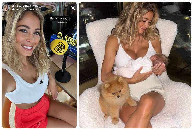 Diletta Leotta è diventata così poco dopo il parto