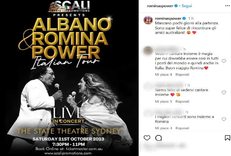 Annuncio pieno di emozione per Albano e Romina