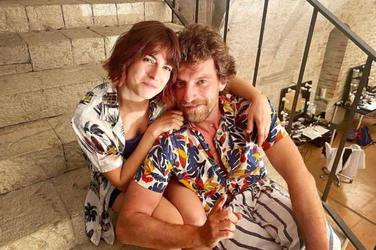 L'attrice Maria Chiara Giannetta con il fidanzato - Lineadiretta.it