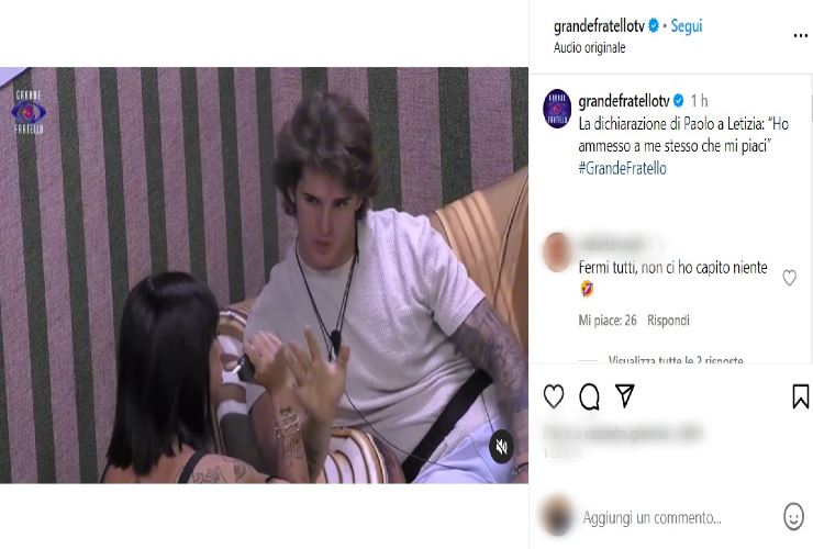 Paolo si dichiara, ma lei non è libera